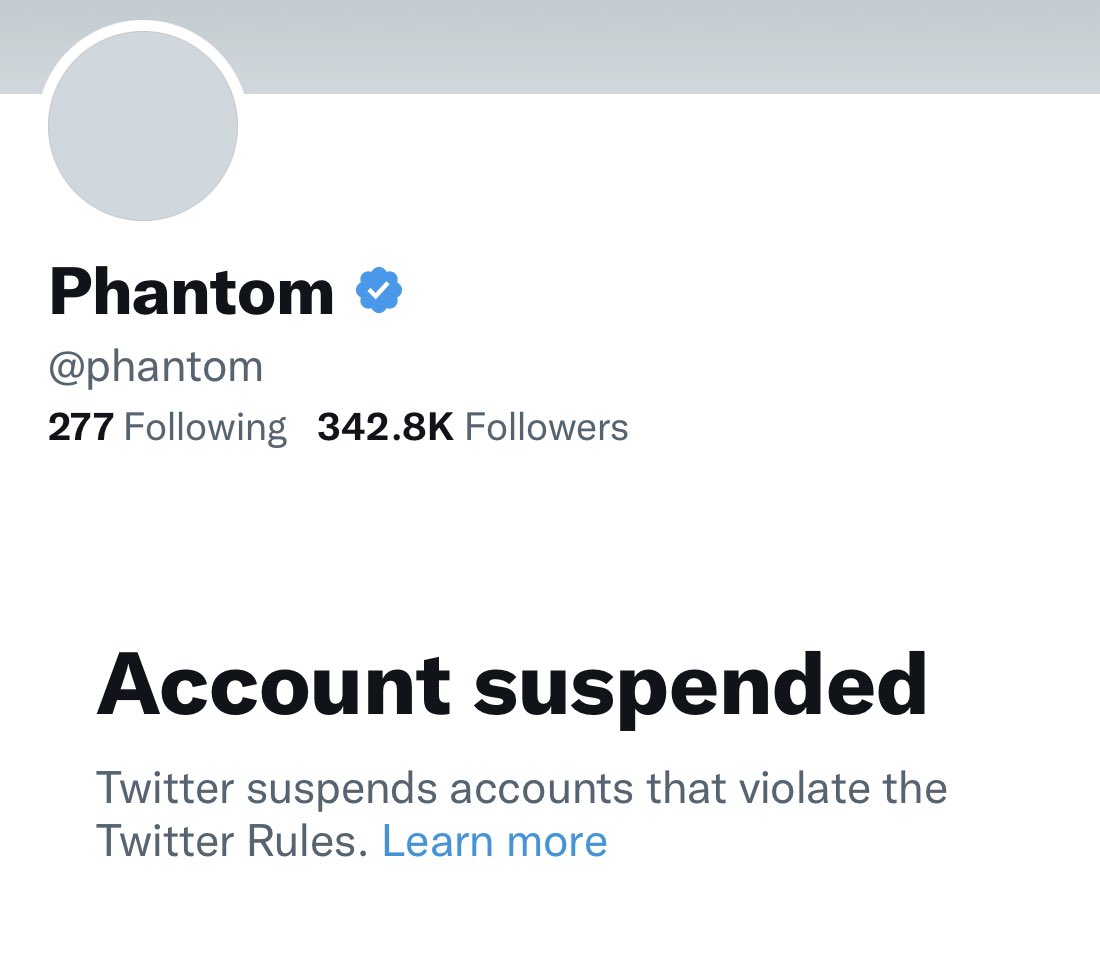 Image in @MarioNawfal's post: How tf is @phantom still suspended??? https://t.co/XhE9cuCdmO