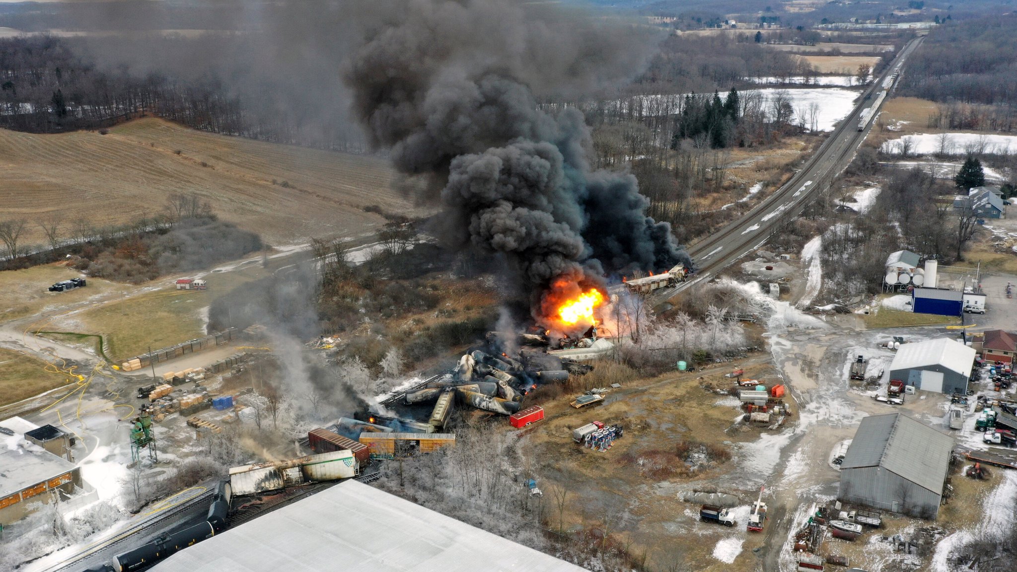 Image in @MarioNawfal's post: 🚨#BREAKING: There were more toxic chemicals than originally reported on the train that derailed in …