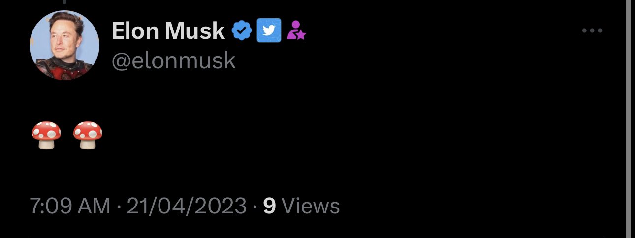 Image in @MarioNawfal's post: Guess the person @elonmusk replied to as a subscriber https://t.co/sz11K684T0