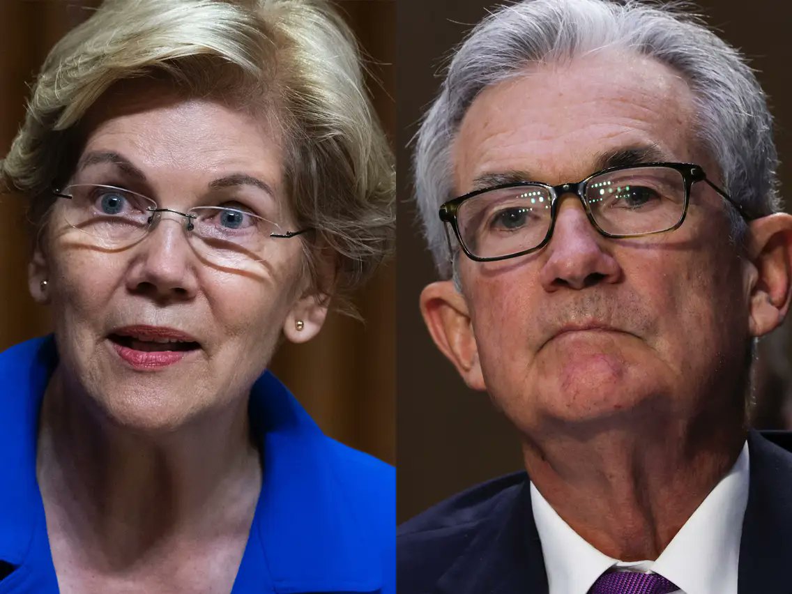 Image in @MarioNawfal's post: BREAKING: A group of lawmakers, including Sen. Elizabeth Warren and Rep. Pramila Jayapal, urged the…