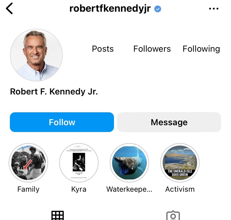 Image in @MarioNawfal's post: BREAKING: Instagram reinstates Robert Kennedy Jr
This comes hours after Jack Dorsey endorsed RFK o…