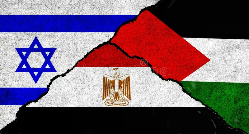 Image in @MarioNawfal's post: 🚨JUST IN: A political source confirms that Egypt is conducting a dialogue with Hamas for the humani…