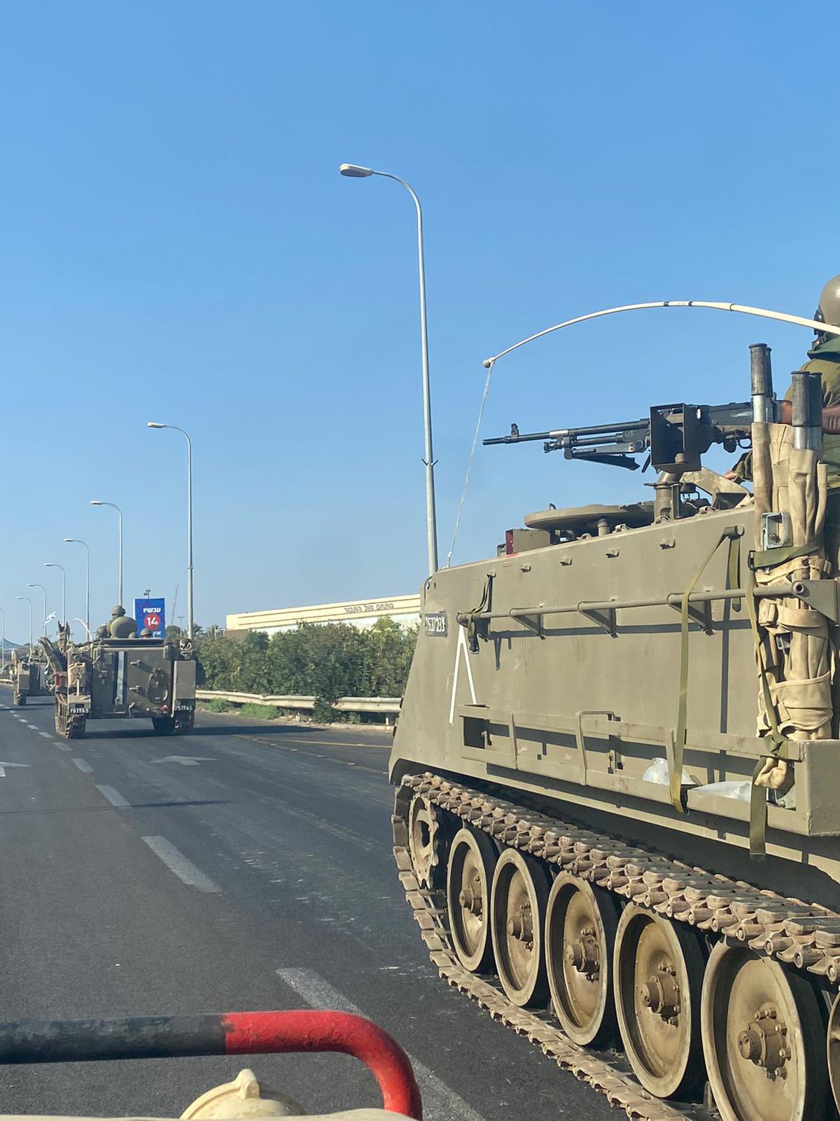 Image in @MarioNawfal's post: 🚨BREAKING: Israeli armor, including Merkava Mark III and IV tanks, and self-propelled artillery bat…