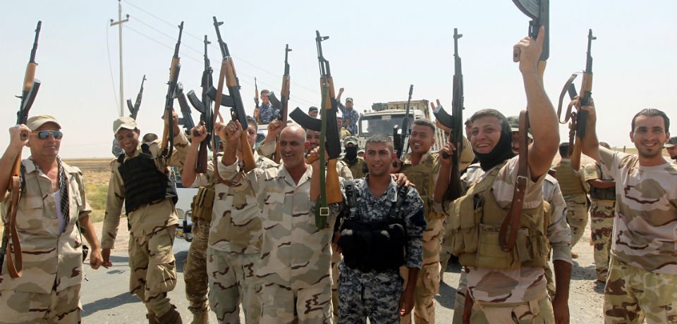 Image in @MarioNawfal's post: 🚨 | Hadi Al-Amiri, Secretary General of the Badr Organization of Iraq:
"If Washington intervenes …