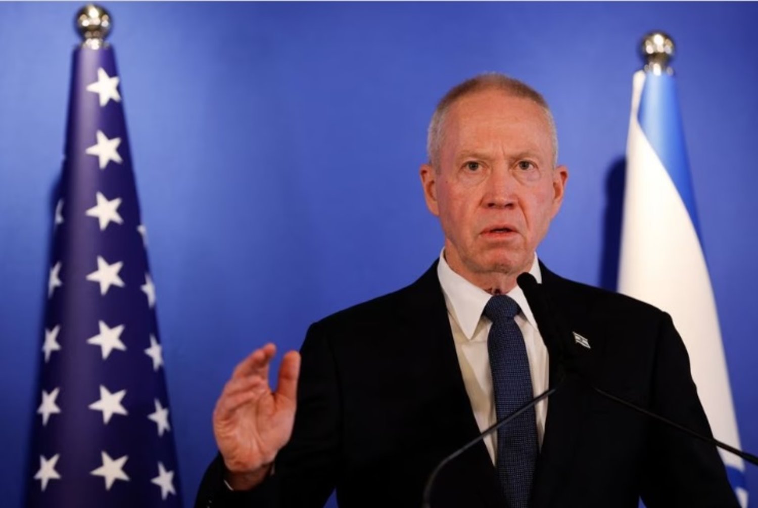 Image in @MarioNawfal's post: 🚨JUST IN: Gallant, Minister of Defence of Israel, to the fighters at the Gaza border: "I have relea…