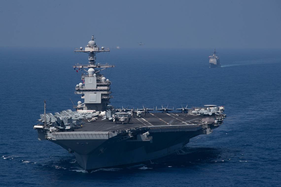 Image in @MarioNawfal's post: 🚨 BREAKING: American officials: Washington may send an additional aircraft carrier to the Middle Ea…