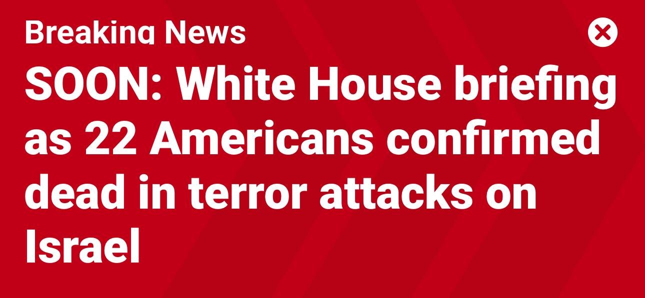 Image in @MarioNawfal's post: 🚨BREAKING:F ox News reports that 22 Americans are now dead.
Yesterday, Biden stated that 20 Americ…