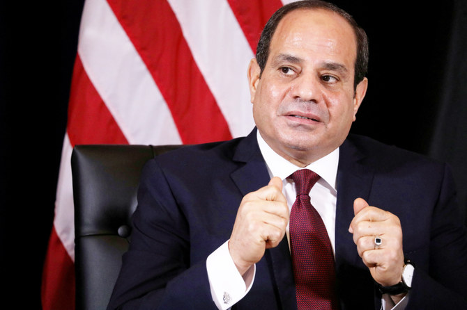 Image in @MarioNawfal's post: 🚨JUST IN - The president of Egypt, El-Sisi, stresses to the prime Minister of the United Kingdom, S…