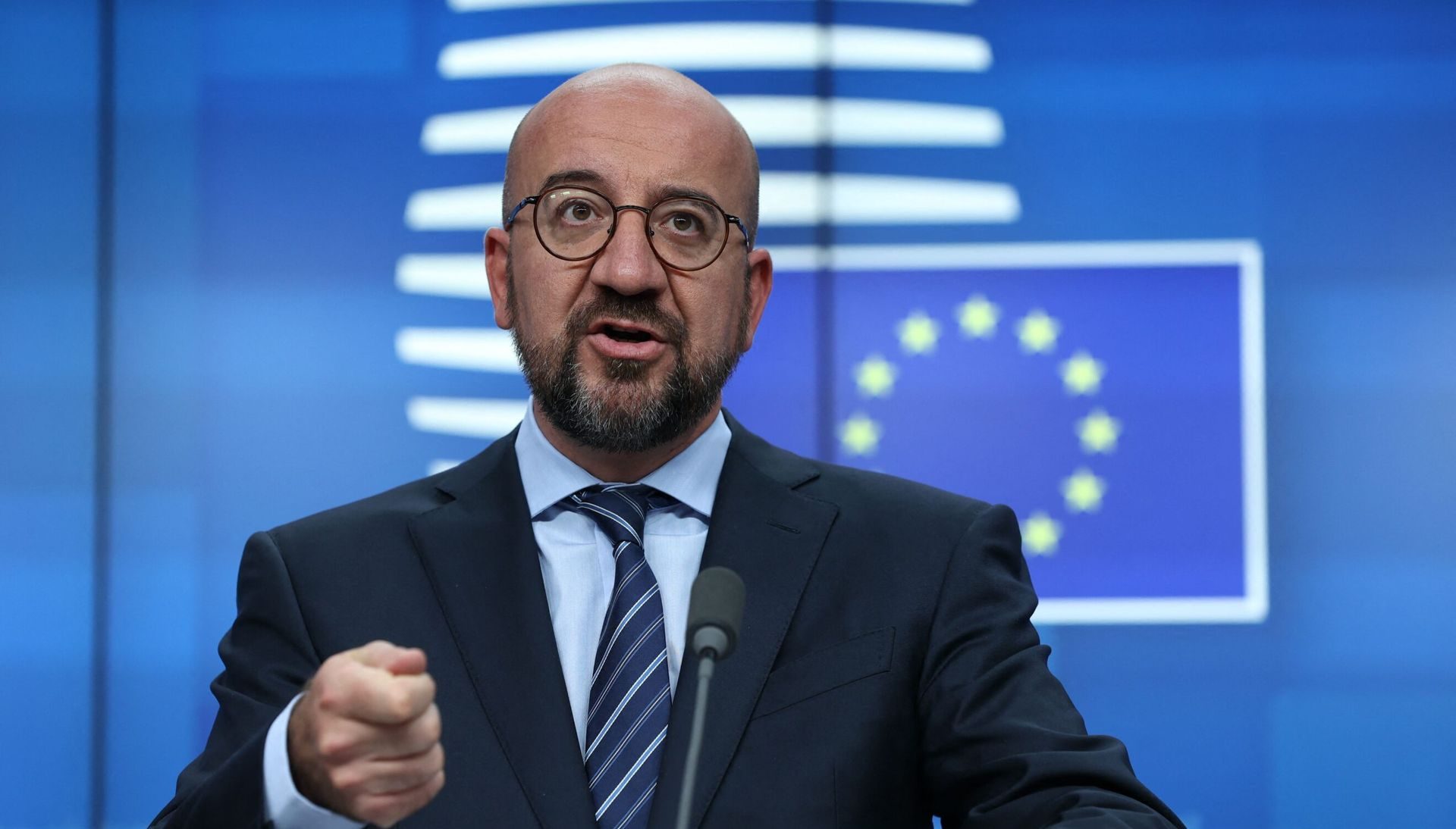 Image in @MarioNawfal's post: 🚨President of the European Council: International and humanitarian law must be respected and basic …