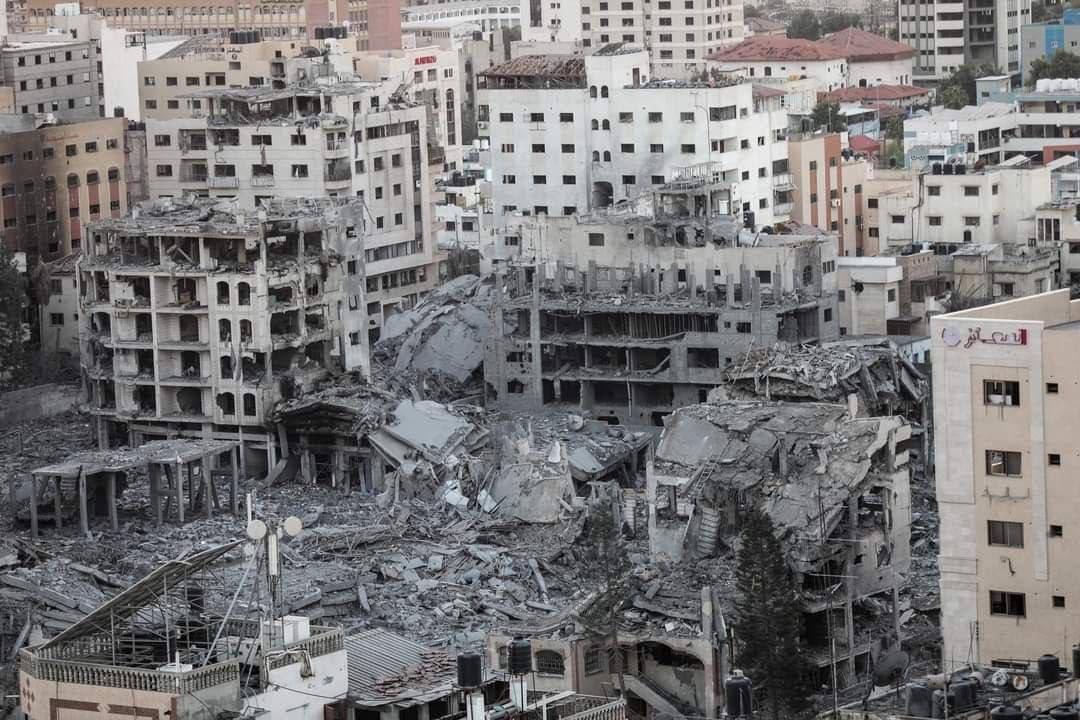 Image in @MarioNawfal's post: 🚨JUST IN: Images show the extensive destruction in the Gaza Strip. https://t.co/qXoq5Xcl4J
