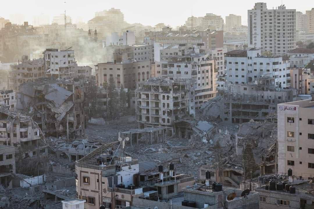 Image in @MarioNawfal's post: 🚨JUST IN: Images show the extensive destruction in the Gaza Strip. https://t.co/qXoq5Xcl4J