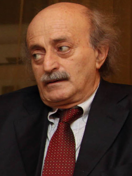 Image in @MarioNawfal's post: JUST IN: Lebanese politician Walid Jumblatt threatens Israel:
"On what land will Palestine and 800…
