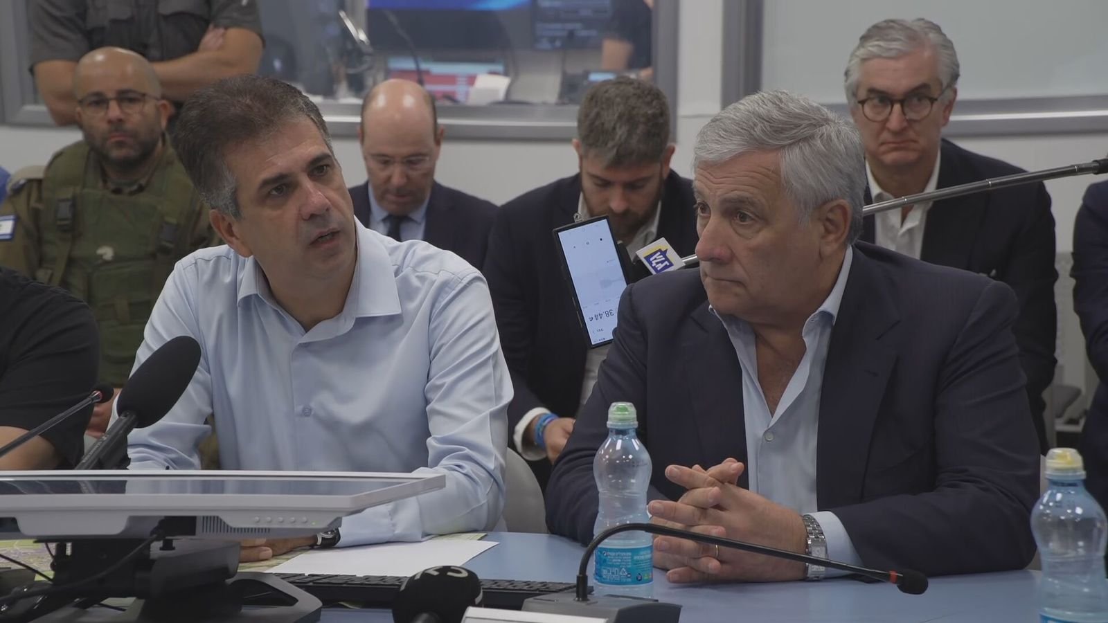 Image in @MarioNawfal's post: 🚨 JUST IN - Italian Foreign Minister Antonio Taiani in Netivot:
"Hamas is a terrorist organizatio…