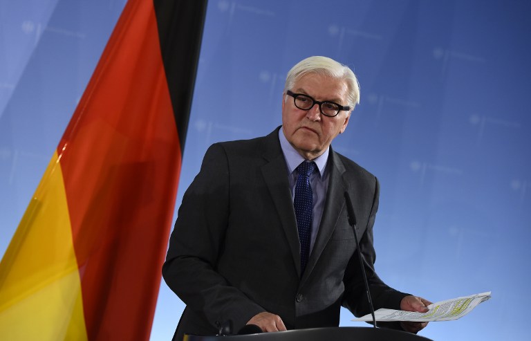 Image in @MarioNawfal's post: 🚨 JUST IN: President of Germany, Frank-Walter Steinmeier, holds a meeting with representatives of t…