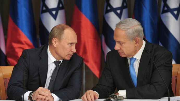 Image in @MarioNawfal's post: 🚨 JUST IN - Israel PM Netanyahu tells Putin:
"War won’t stop until Hamas capabilities are destroye…