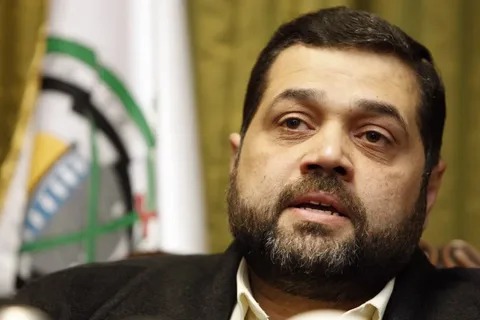 Image in @MarioNawfal's post: 🚨 JUST IN - Statements from Hamas Leader Osama Hamdan:
"- The American President participated with…