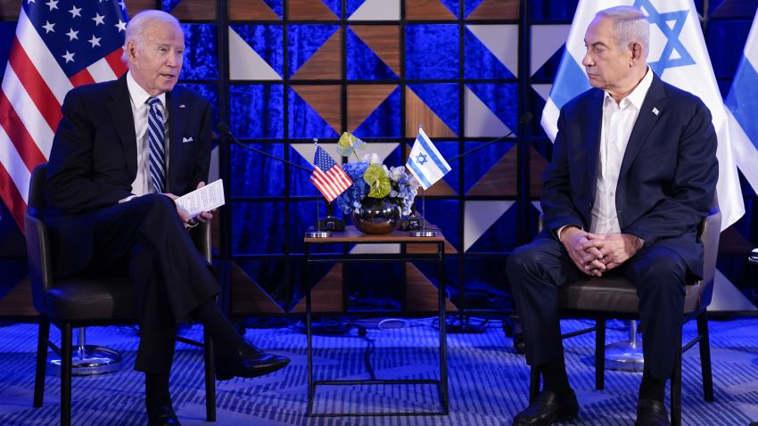 Image in @MarioNawfal's post: 🚨 JUST IN: Biden Confident Israel Did NOT Bomb Gaza Hospital
- Asked what made him confident the I…