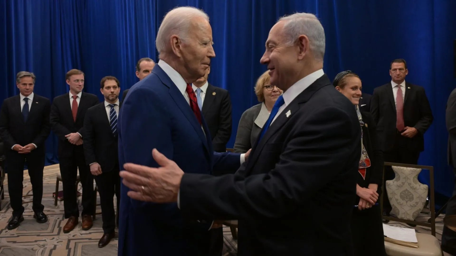 Image in @MarioNawfal's post: 🚨 JUST IN: Biden's Strong Stance on Israel
-Other nations, hostile actors should not think of atta…