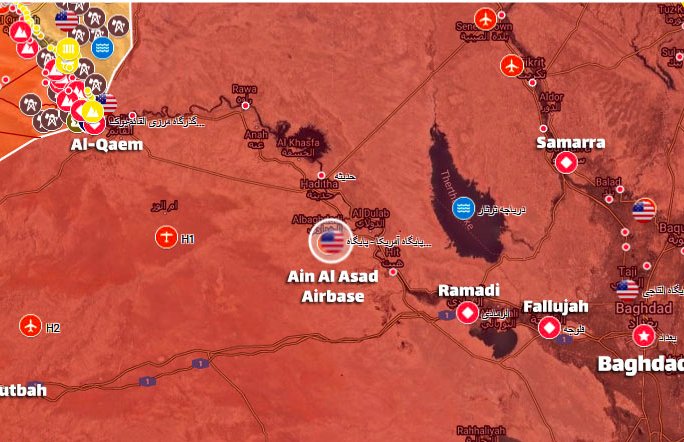 Image in @MarioNawfal's post: 🚨BREAKING: U.S Ain Al-Asad air base in Iraq has been hit with drones and missiles.
Explosions were…