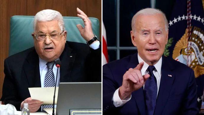 Image in @MarioNawfal's post: 🚨JUST IN: Palestinian President Abbas refused to speak with Biden during his visit to Israel.
Sour…