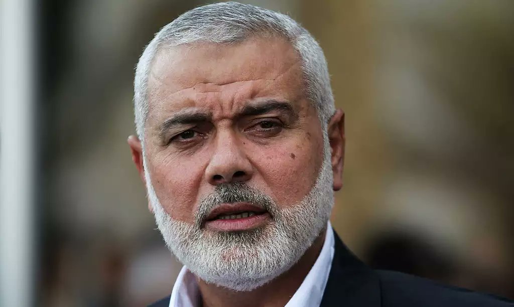 Image in @MarioNawfal's post: 🚨JUST IN - HAMAS LEADER STATEMENT:
Ismail Haniyeh:
"Gaza Bombing Is A New Holocaust; We Need The…