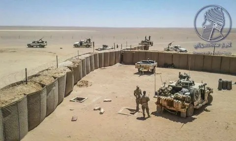 Image in @MarioNawfal's post: 🚨 BREAKING: The Iraqi Islamic Resistance has reportedly launched an attack on the Tal Bidr al-Hasak…
