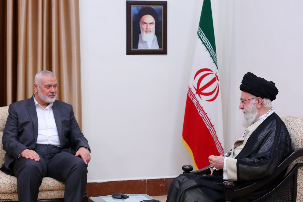 Image in @MarioNawfal's post: 🚨CONFIRMED: LEADERS OF IRAN AND HAMAS MET IN TEHRAN
Office of Iran's leader Ali Chamenei, official…