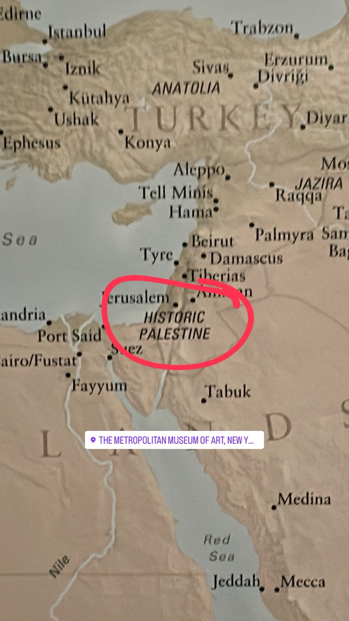 Image in @Wallface's post: Interesting map I saw at the Metropolitan Museum of Art in New York City. 😀 https://t.co/iDLN3Bikx6