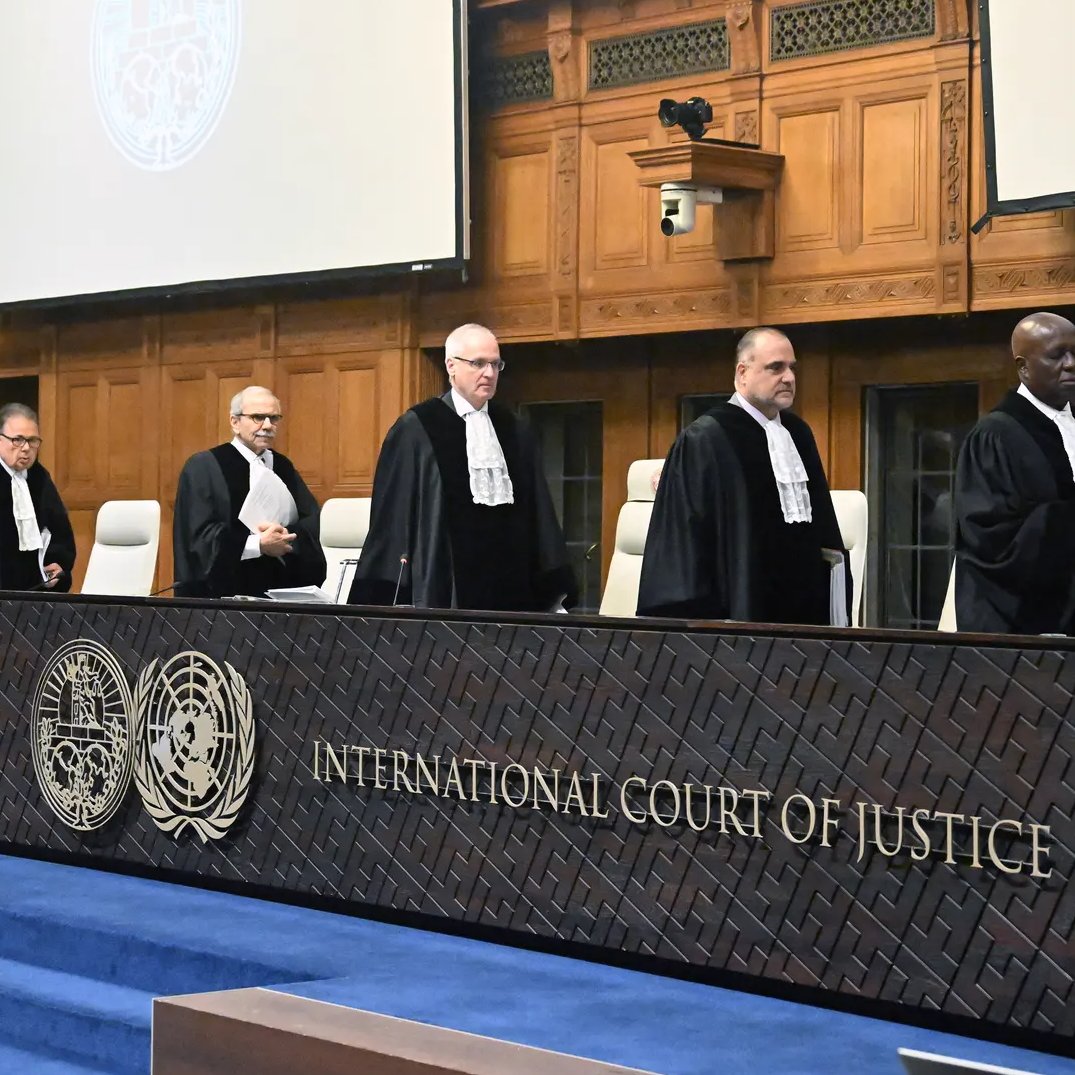 Image in @MarioNawfal's post: 🇮🇱ICJ WAS FOUNDED FROM THE ASHES OF THE HOLOCAUST | ISRAEL MINISTER TODAY: "ICJ HATES JEWS"
Establ…