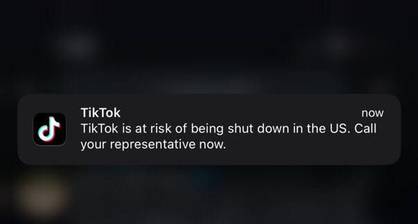 Image in @MarioNawfal's post: 🇺🇸 TIKTOK ASKS U.S USERS FOR HELP
As the battle raged between U.S politicians and TikTok, the plat…