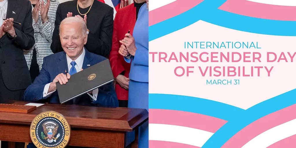 Image in @MarioNawfal's post: 🇺🇸Happy Easter from Biden…
Correction:
HAPPY TRANSGENDER DAY OF VISIBILITY https://t.co/KyQJqWlf…