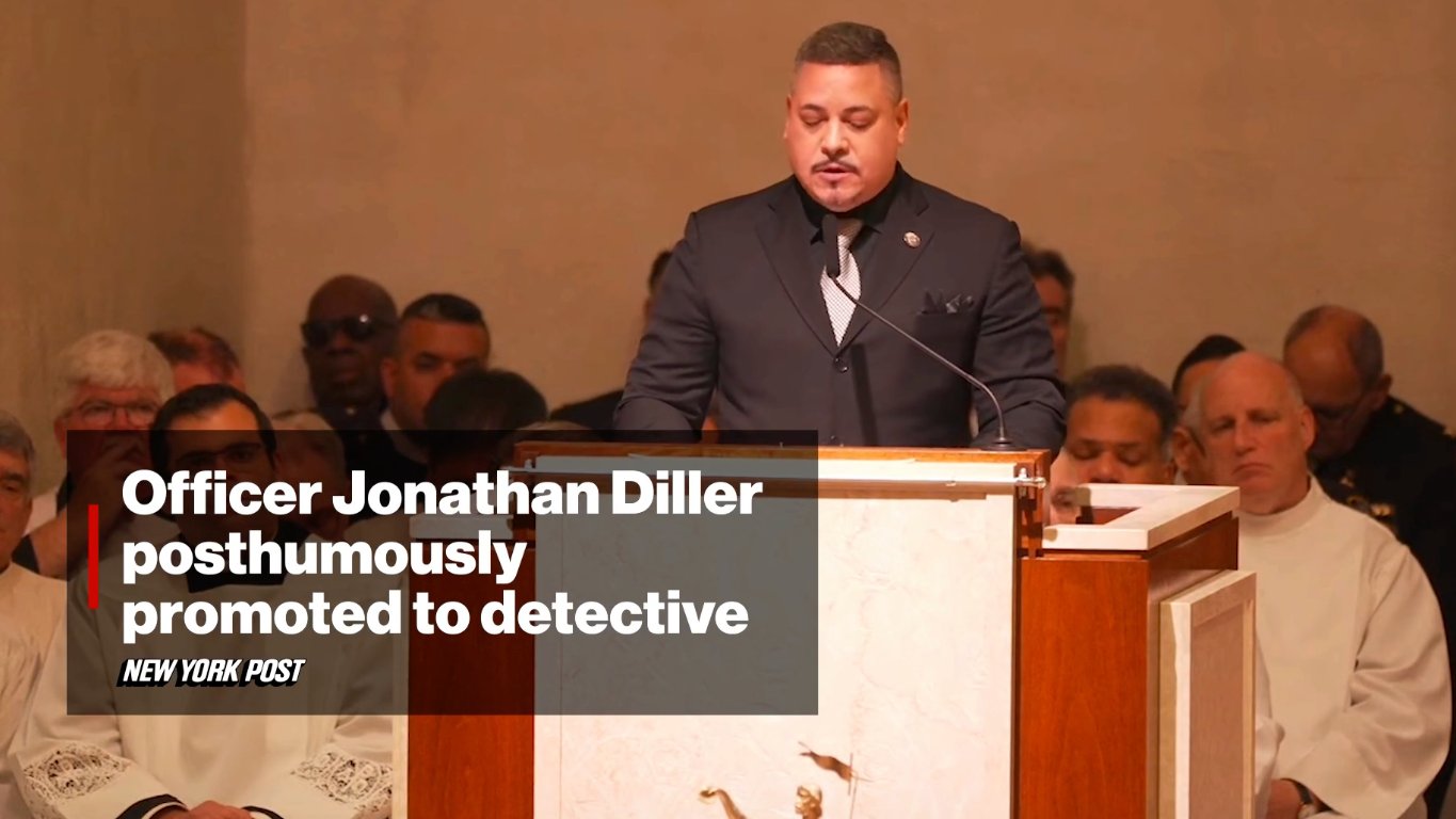 Image in @MarioNawfal's post: 🚨BREAKING: SLAIN NYPD OFFICER PROMOTED POSTHUMOUSLY TO DETECTIVE
Jonathan Diller, killed in Queens…
