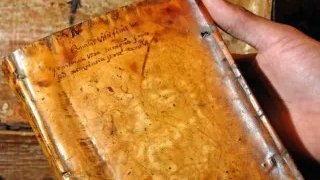 Image in @MarioNawfal's post: 🚨HARVARD BOOK BOUND IN HUMAN SKIN
Harvard Library has removed a book bound in human flesh from its…