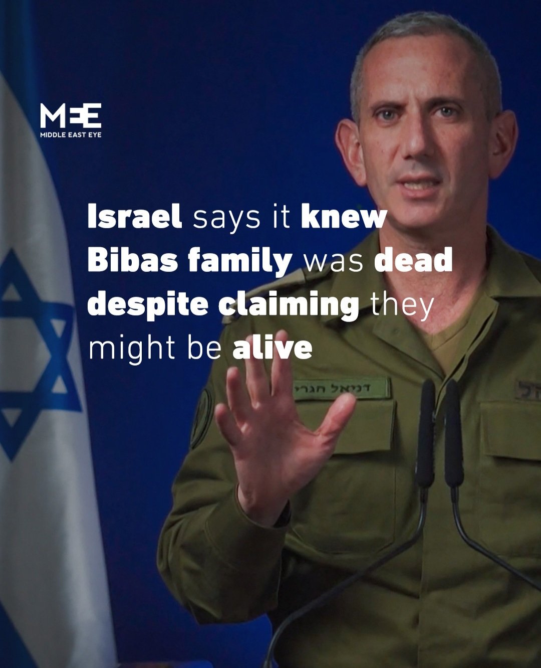 Image in @xIsraelExposedx's post: The Israeli military acknowledged on Friday it knew the Bibas family was dead in captivity in Gaza …