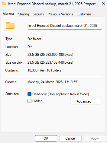 Image in @xIsraelExposedx's post: Update: We have submitted another 23GB of raw war crimes footage (around 10,000 videos & images), t…
