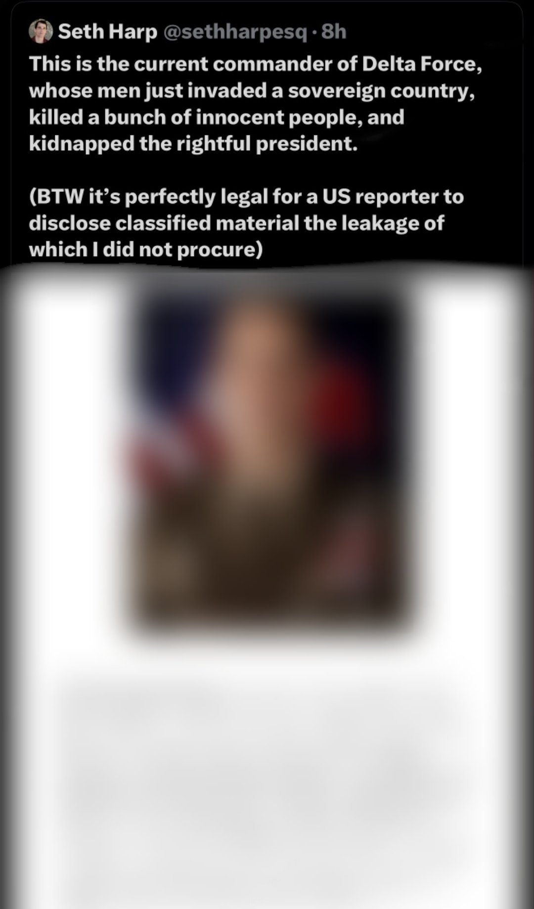 Image in @IfindRetards's post: This retard thought it was a good idea to share an image and personal details of the commander of D…