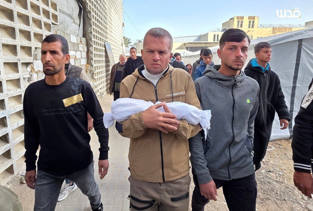 Image in @xIsraelExposedx's post: A seven-day-old infant, Sujood Elayan, died this morning after Israeli occupation authorities refus…