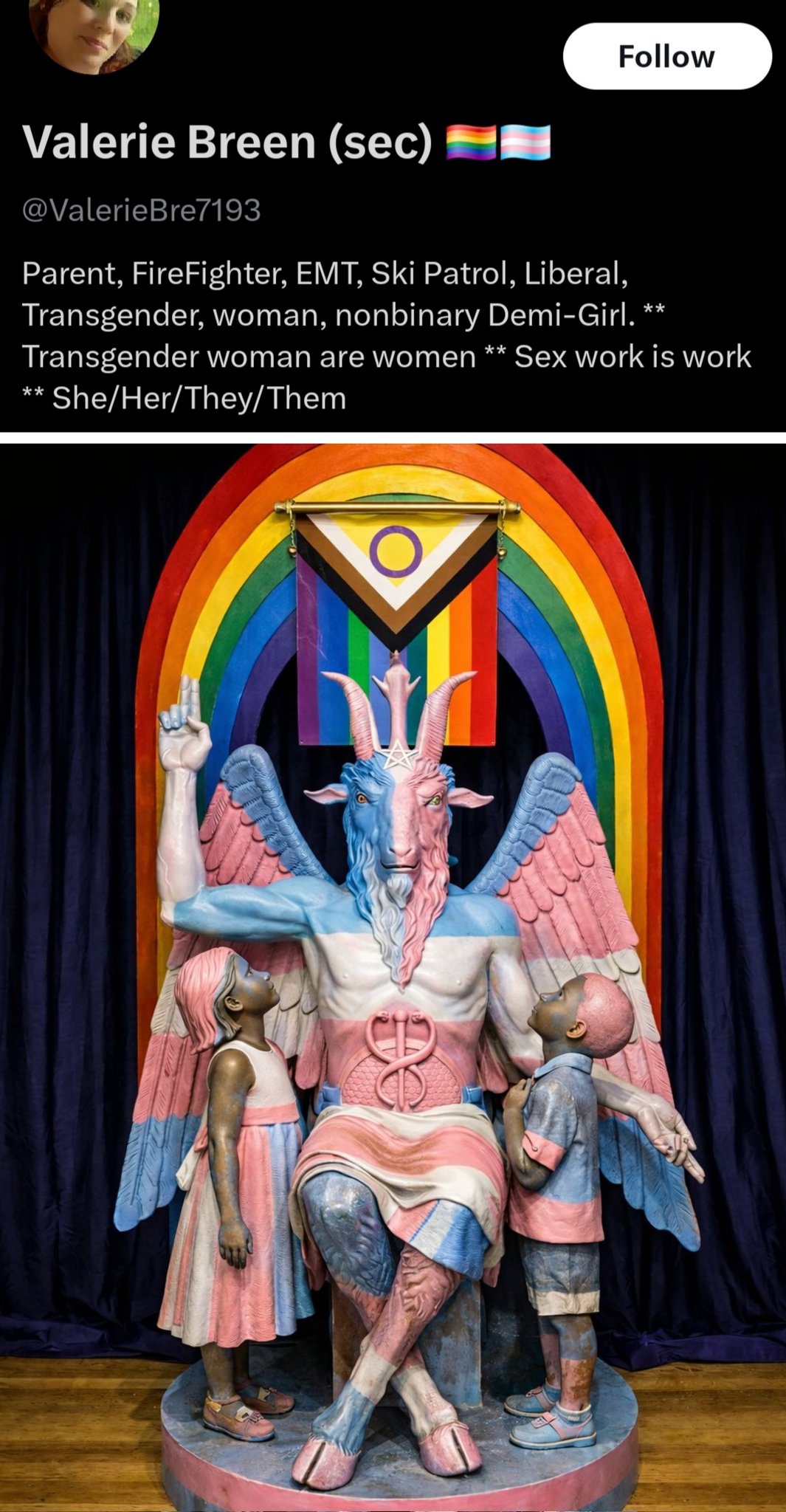 Image in @IfindRetards's post: This trans retard posted the image below.
Everyone is coming for our children. Do not trust anyon…
