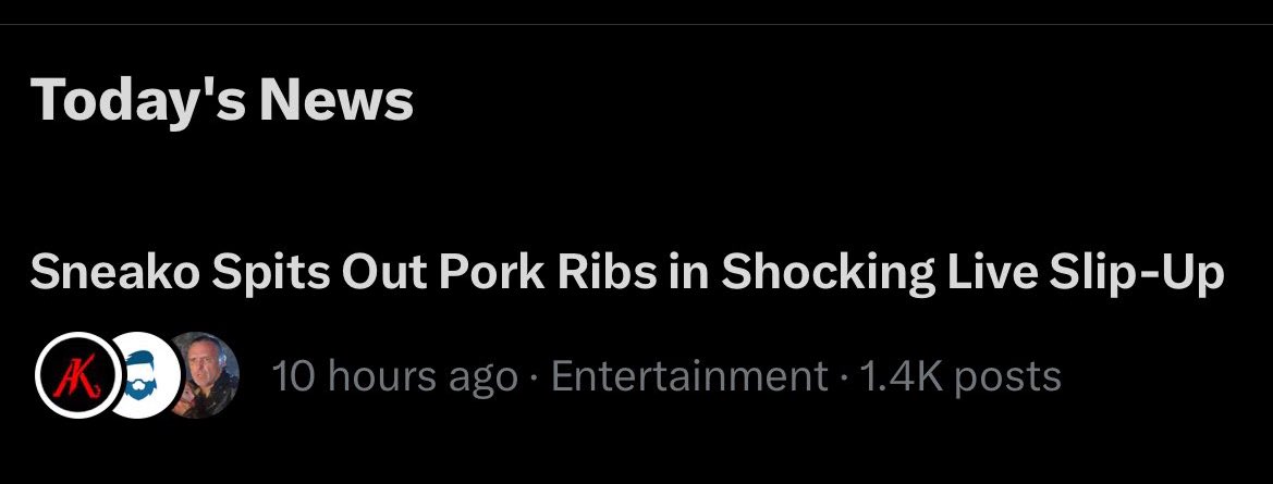 Image in @sneako's post: People clowned on my diet so much it became twitter news. Its simple I just follow Jesus he didn’t …