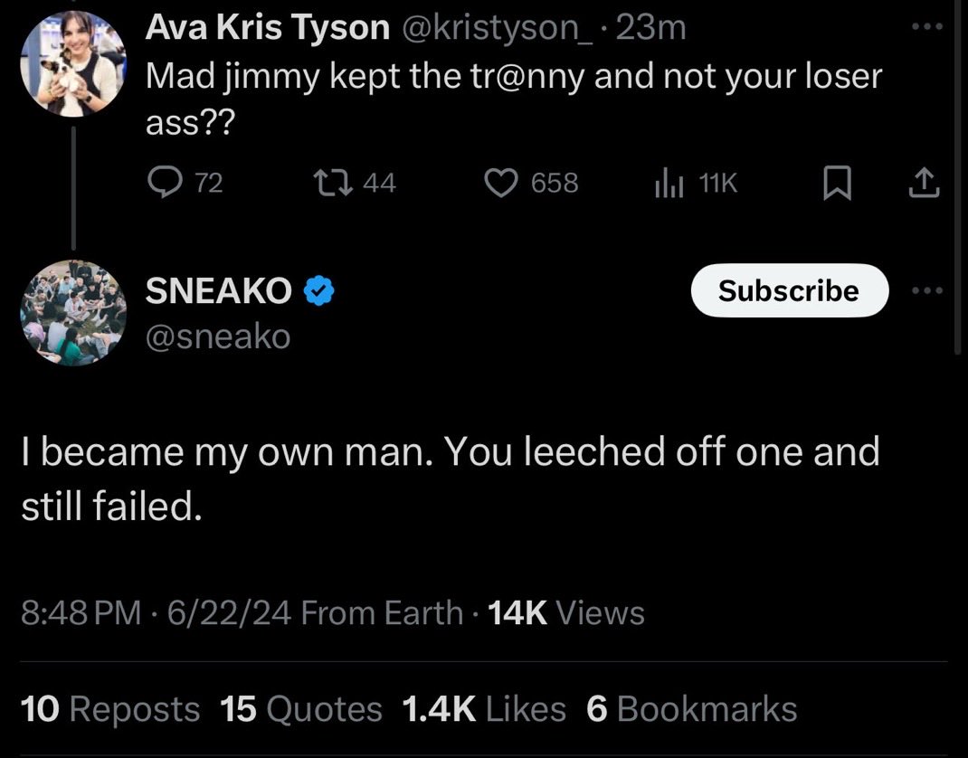 Image in @sneako's post: No one else speaks about how the entire streaming world normalized this pedophile then covered it u…