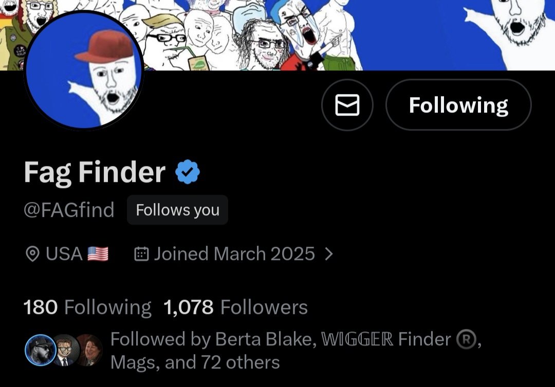 Image in @IfindRetards's post: Subscriber shout-out of the day
@FAGfind
Thanks for the support. https://t.co/Uq7r7VI1fX