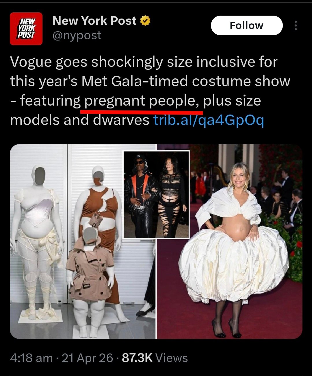Image in @IfindRetards's post: Did you mean pregnant women?
Retards https://t.co/AnMof4egGN