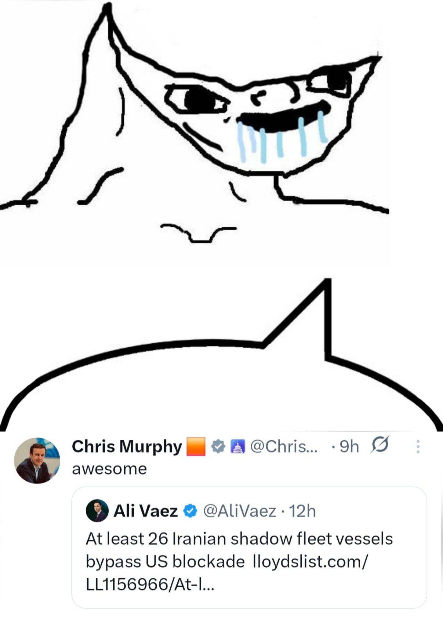 Image in @IfindRetards's post: Bro went full retarded traitor to his country. https://t.co/EWMJTh7STt