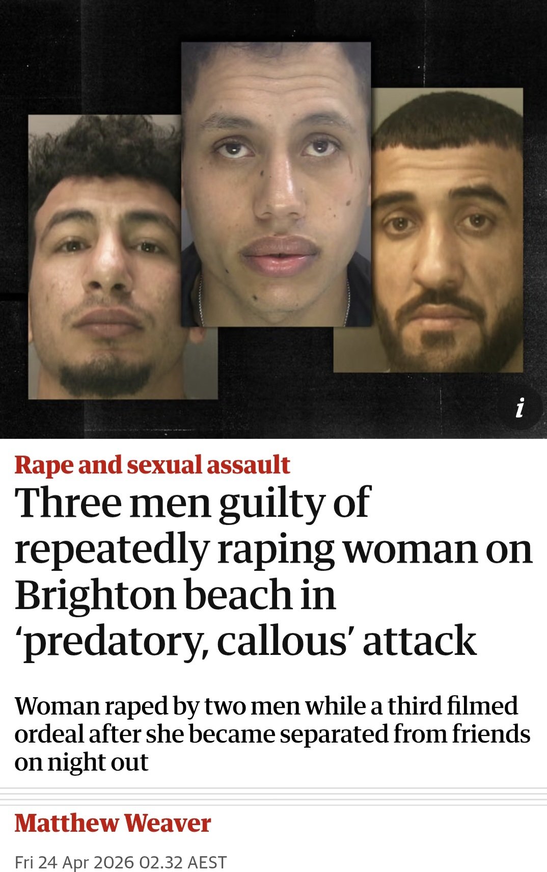 Image in @IfindRetards's post: In England three asylum seekers Karin Al-Danasurt, Ibrahim Alshafe and Abdulla Ahmadi all found gui…