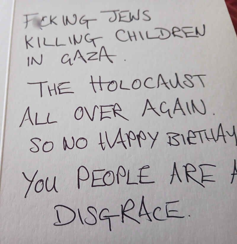 Image in @MarioNawfal's post: 🇬🇧 This was sent to a Holocaust survivor on their 95th birthday last September.
In case you hadn’t…