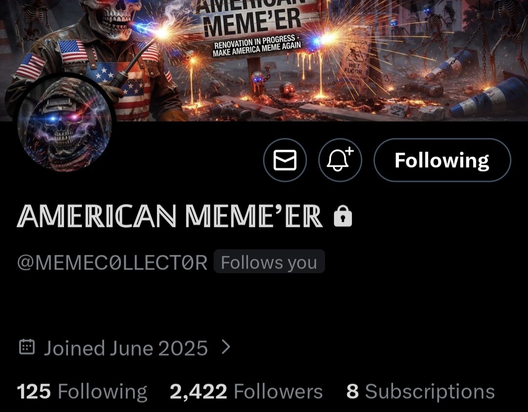 Image in @IfindRetards's post: Subscriber shout-out of the day
@MEMEC0LLECT0R thanks for subbing.
Please consider following hi…