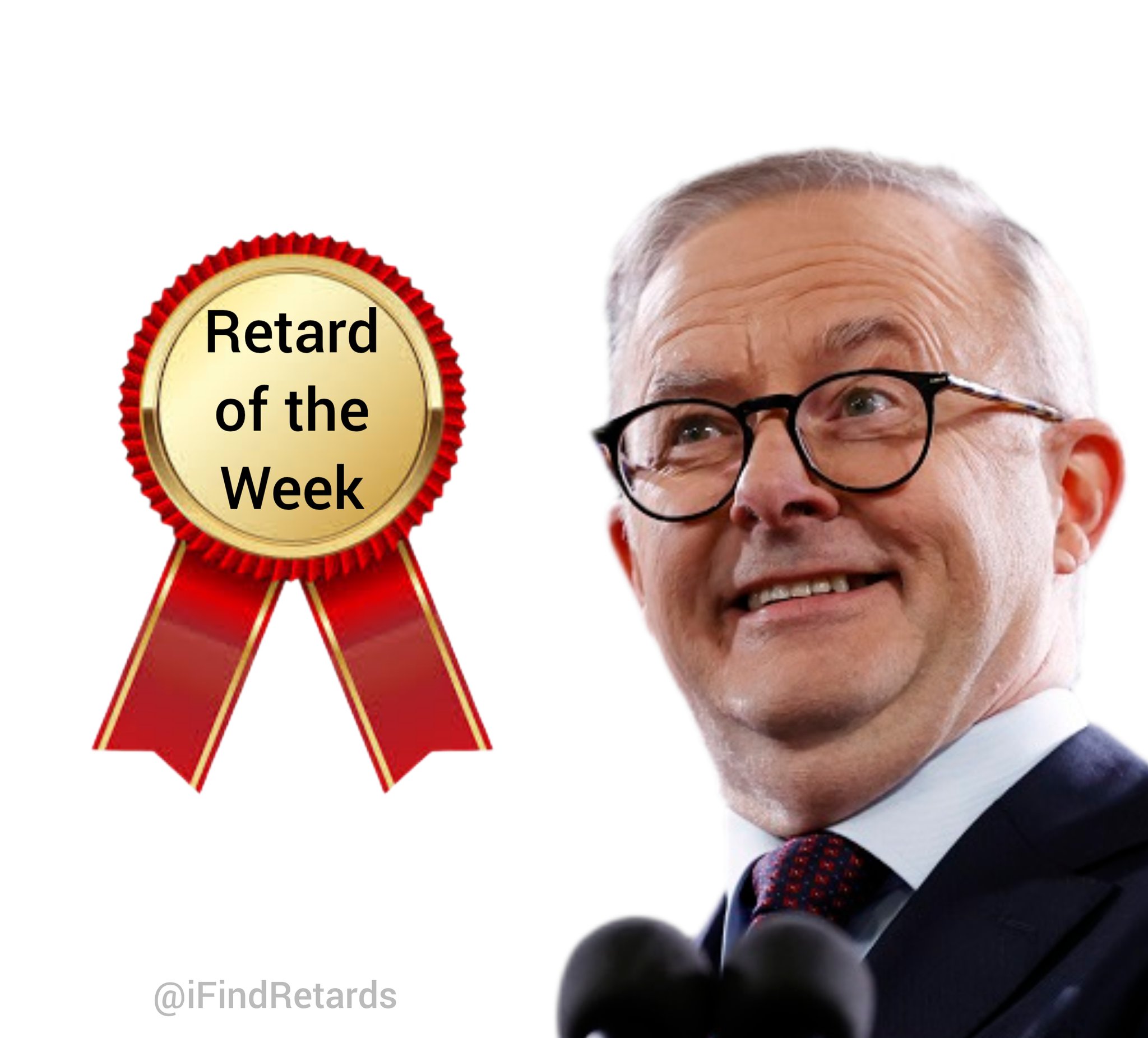 Image in @IfindRetards's post: The Australian Prime Minister has done it again 🏅
Congratulations on being Retard of the Week. ht…
