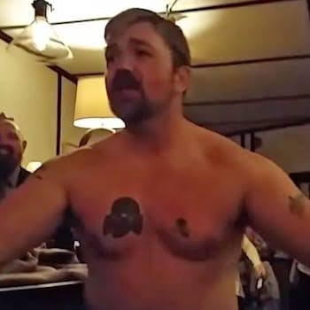 Image in @IfindRetards's post: Retard is still pretending he didn't know it is a Nazi tattoo even thought he ex girlfriend knew it…