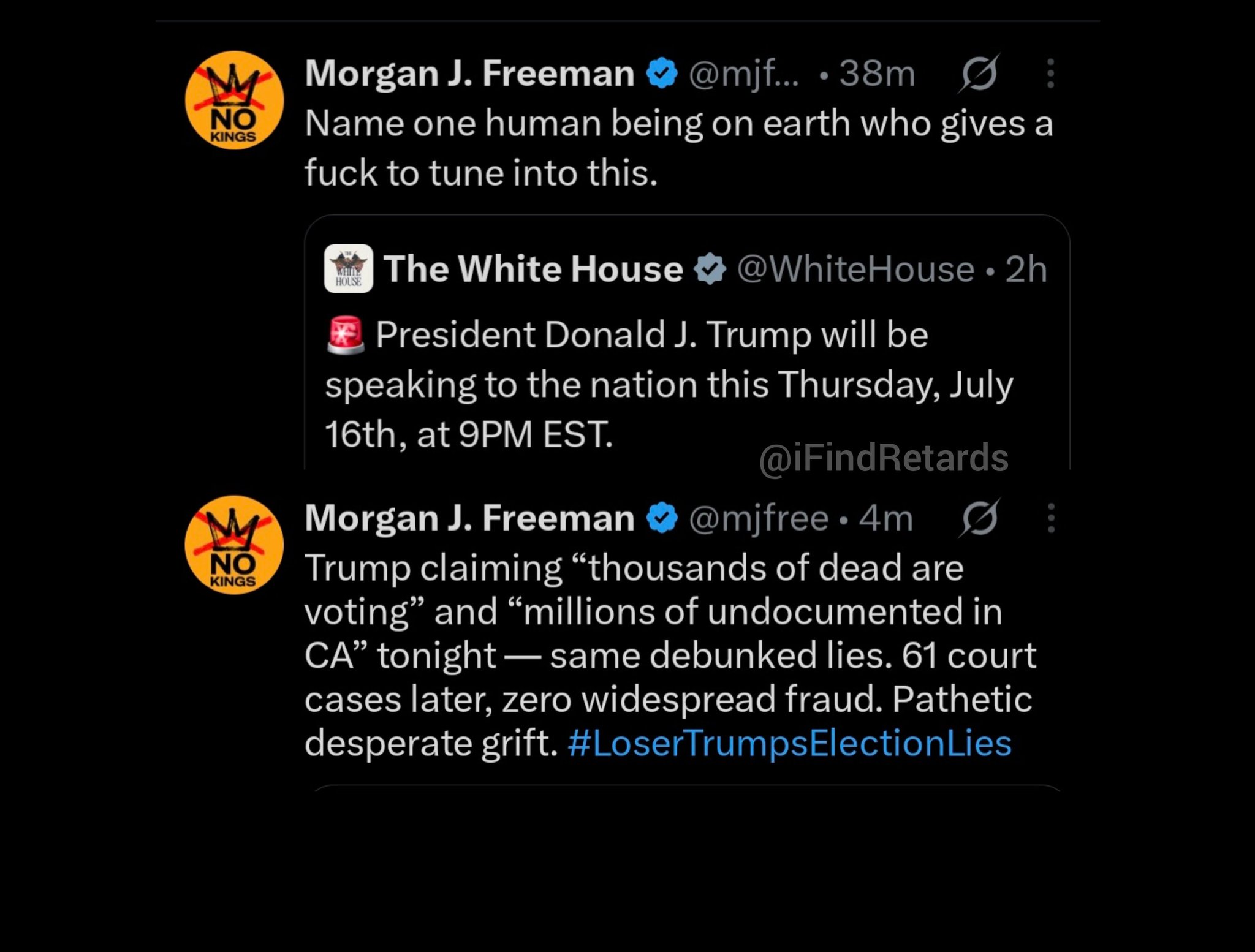 Image in @IfindRetards's post: I can name one retard, does that count? https://t.co/FWdXm91rMT