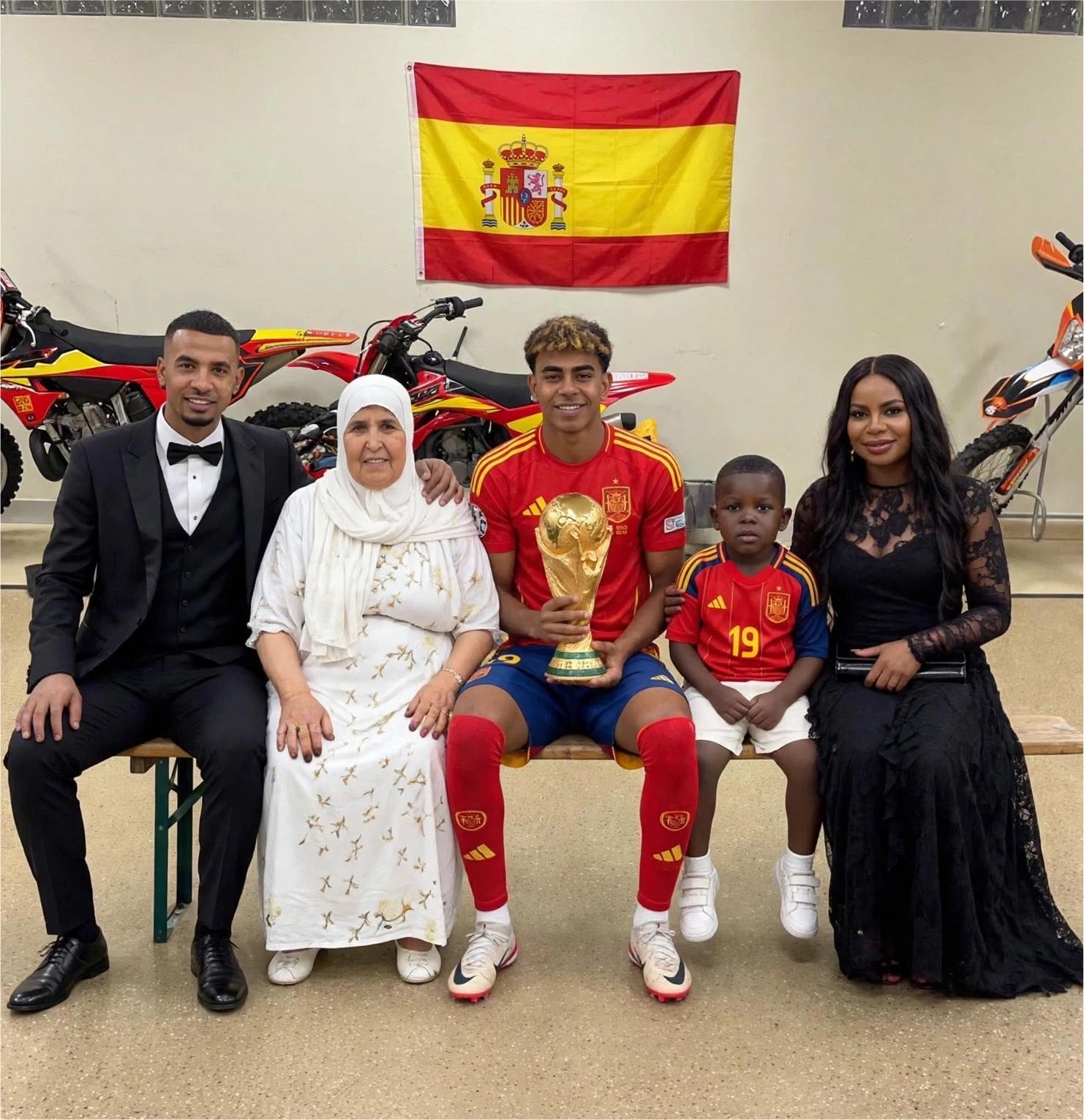 Image in @sneako's post: Lamine Yamal representing true European values
Mashallah what a beautiful family! https://t.co/SF…